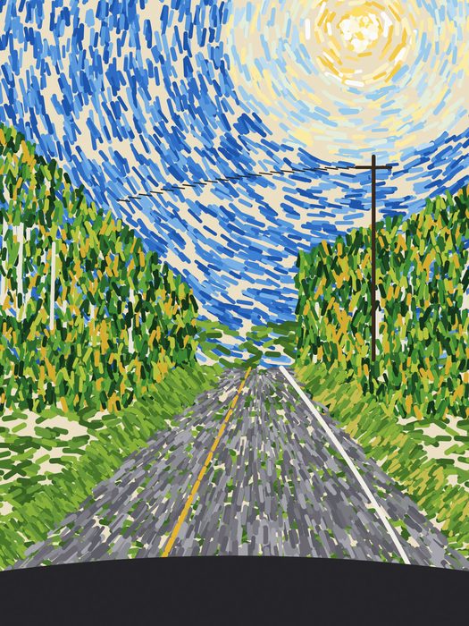 U.P. Road, after Van Gogh